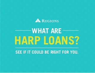 HARP LOANS?
What ARE
See if it could be right for you.
 