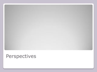 Perspectives
 