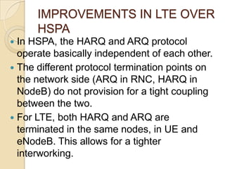 Harq & arq interactions in lte | PPTX | Computer Networking | Computing