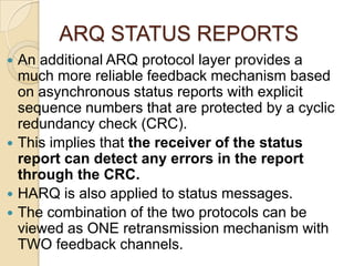 Harq & arq interactions in lte | PPTX | Computer Networking | Computing