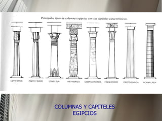 COLUMNAS Y CAPITELES EGIPCIOS 