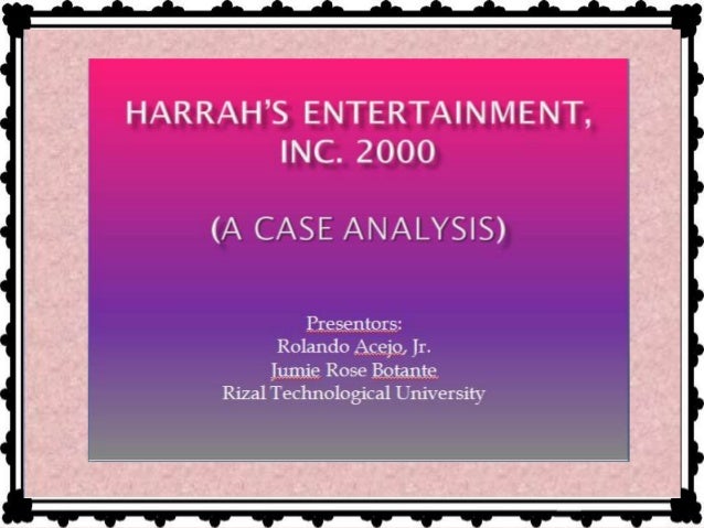 harrah's entertainment case study conclusion