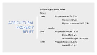 Agricultural Property Relief in perspective: a comparison of asset ... - Factors Affecting Agricultural Property Tax Rates
