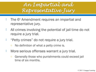 Chapter 11 - The Sixth Amendment: Right to Counsel and a Fair Trial | PPT