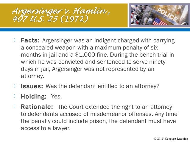 Reflection On The Right To Counsel Under The Sixth Amendment