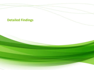 Detailed Findings

 