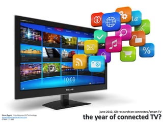 june 2012, GB research on connected/smart TV
the year of connected TV?Steve Evans Entertainment & Technology
sevans@harrisinteractive.com
07849 172 341
 