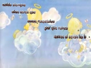 cuida siempre alos seres que amas respetalos por que nunca saves si sevan ha ir 