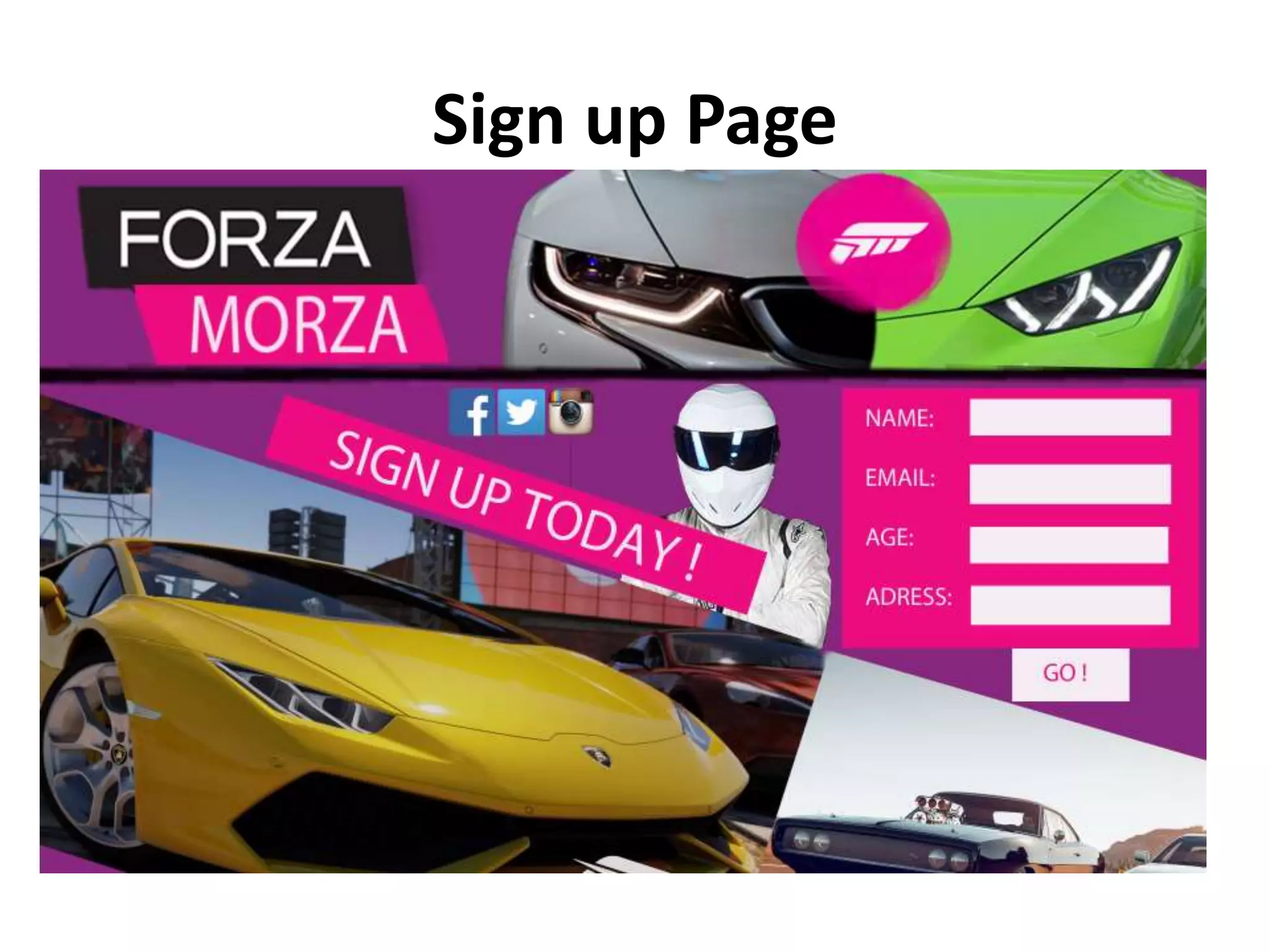 Sign up Page
 