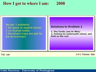 How I got to where I am: 2008
 