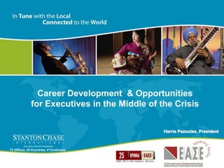 Career Development & Opportunities
              for Executives in the Middle of the Crisis


                                               Harris Pezoulas, President



71 Offices, 45 Countries, 4 Continents
 