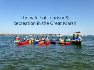 The Value of Tourism &
Recreation in the Great Marsh
 