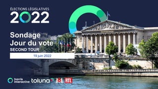 Sondage
Jour du vote
SECOND TOUR
19 juin 2022
 