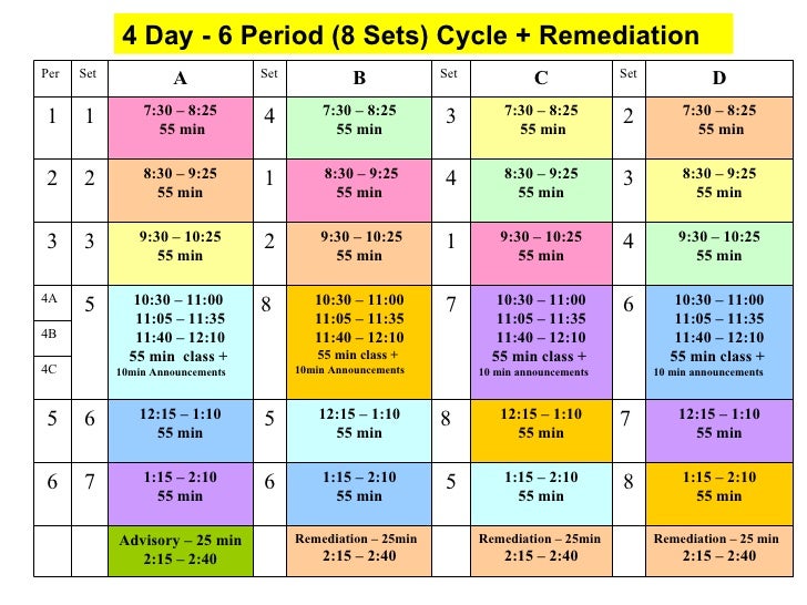 Harriton HS Schedule