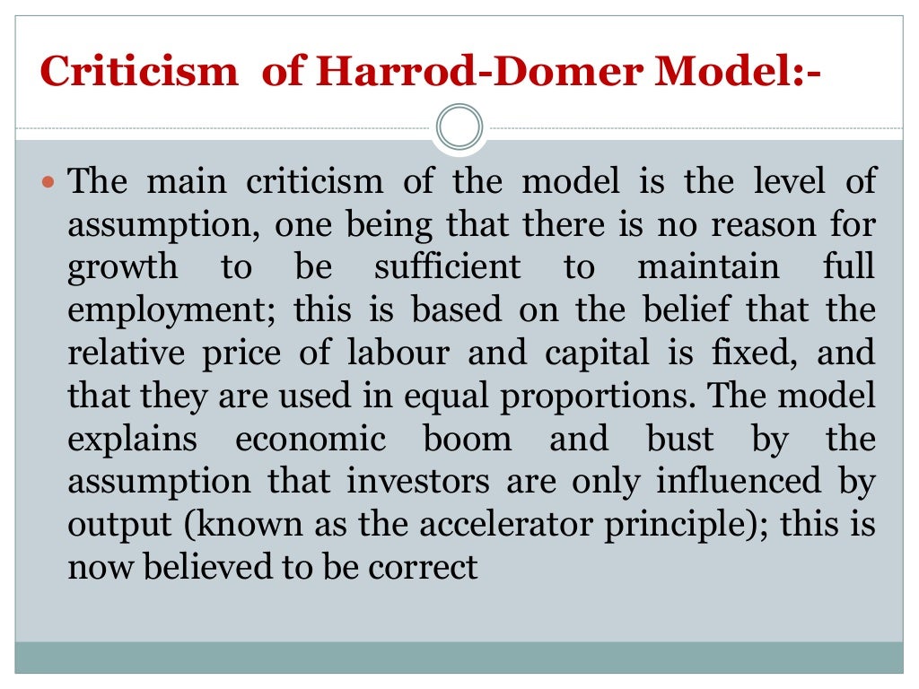 Harrod domer model PPT
