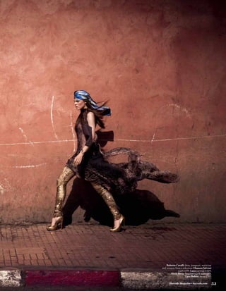 SLUG




    Roberto Cavalli dress, jumpsuit, waistcoat
and trousers from a selection; Dianora Salviati
                scarf £199; Lana earrings £329;
        Alexis Bittar bracelets £219 and £249;
                       Lara Bohinc shoes £705

       Harrods Magazine • harrods.com         53
 