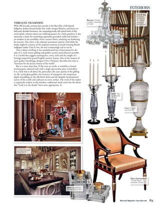 INTERIORS




f




    Harrods Magazine • harrods.com   83
 