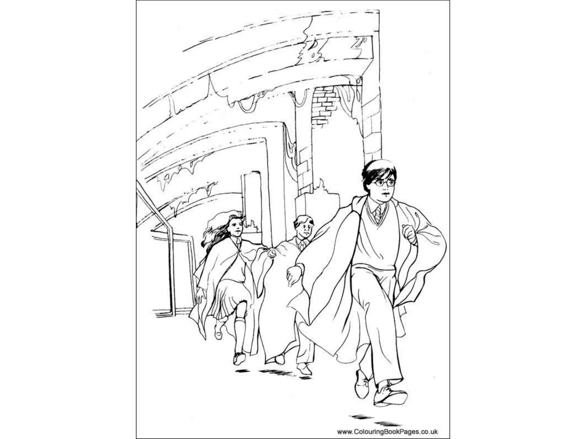 Harry potter Colouring Pages and Kids Colouring Activities PPT