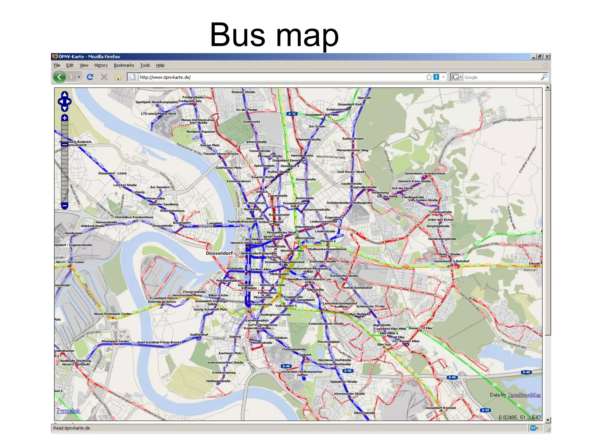 Bus map
 