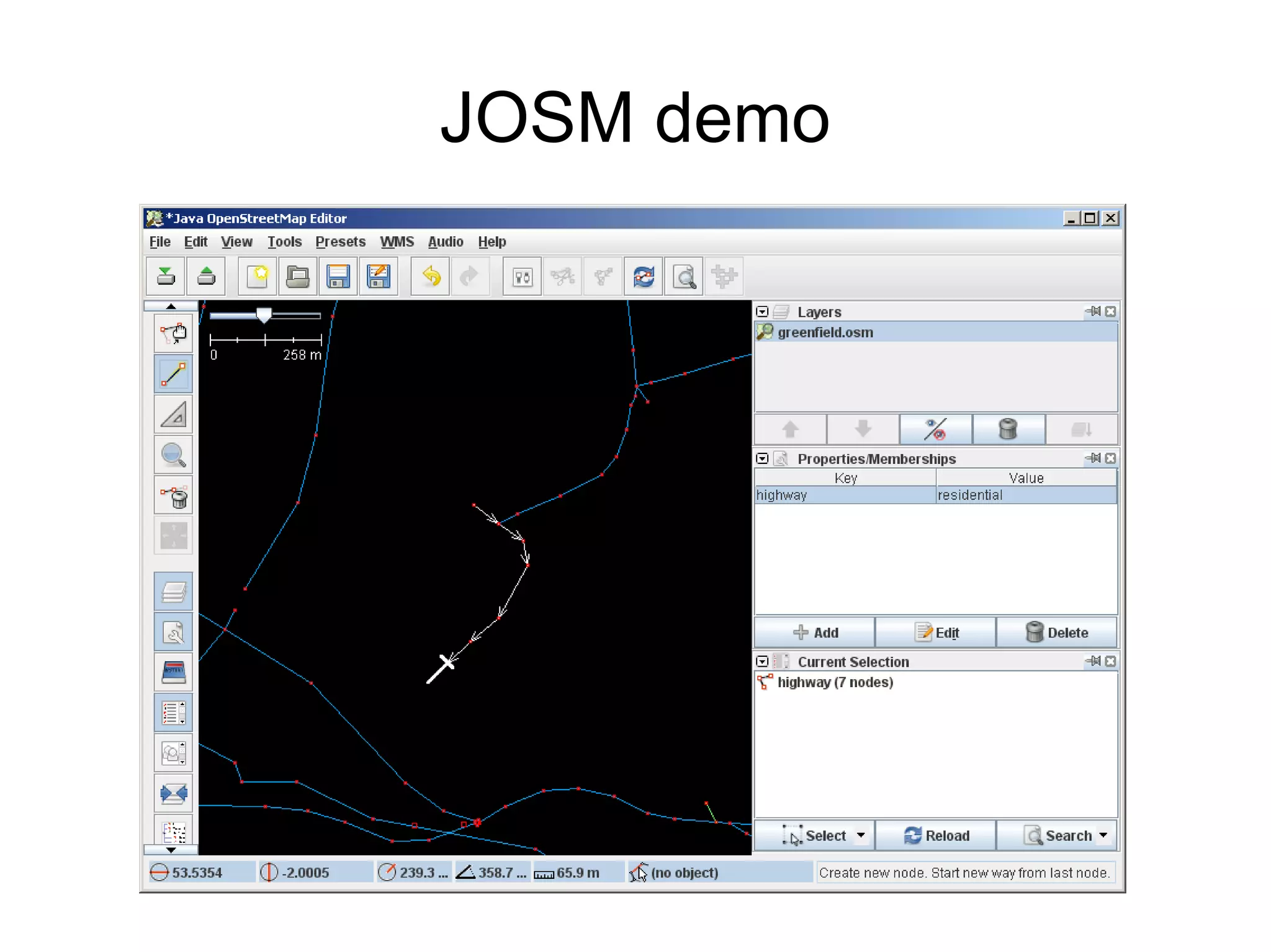 JOSM demo
 