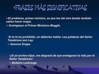 TÉCNICAS NARRATIVASESTILO DIRECTO“Colagusano nos conseguirá unas bebidas”, si lo desean, dijo snapeESTILO DIRECTO LIBREHarry miro su reloj y apresuradamente puso la vieja copa de “fabricación de pociones avanzada” en su mochila.“Faltan cinco minutos para las ocho, mejor me voy o llegare tarde a la cita con Dumbledure.”