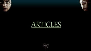 ARTICLES
 