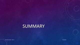 SUMMARY
10/26/2020MASCARA JUNAID - BSED 3
 