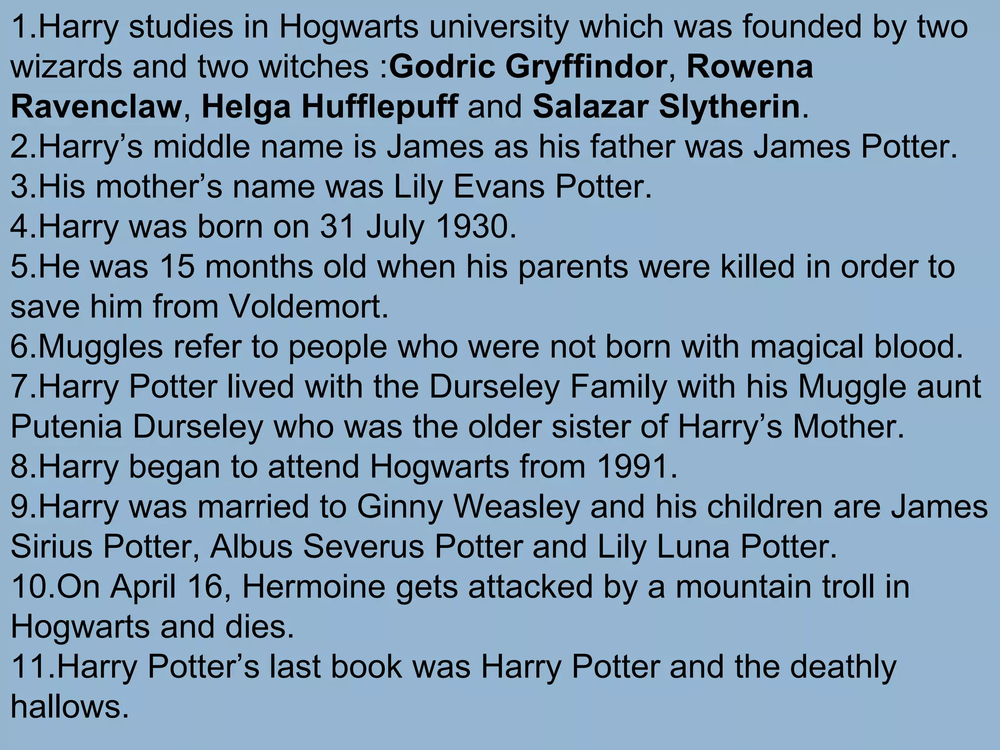 Harry potter as I know | PPT