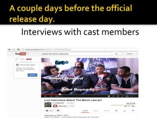 Interviews with cast members
 