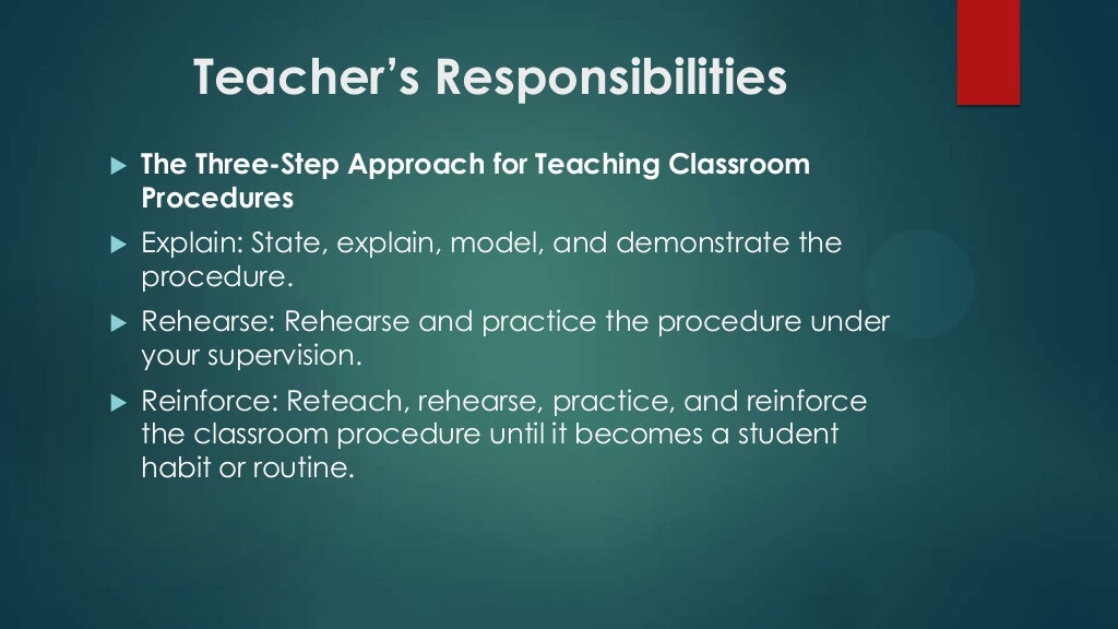 Harry Wong Classroom Management