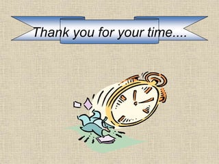 Thank you for your time....
 