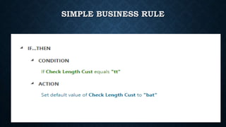 SIMPLE BUSINESS RULE
 