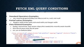 FETCH XML QUERY CONDITIONS
 