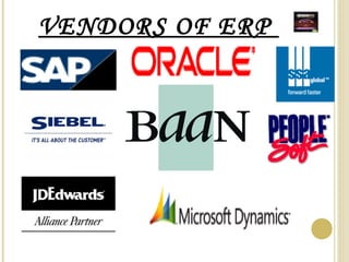 VENDORS OF ERP
 