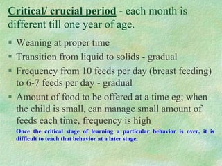 Weaning Food For Infants | PPT