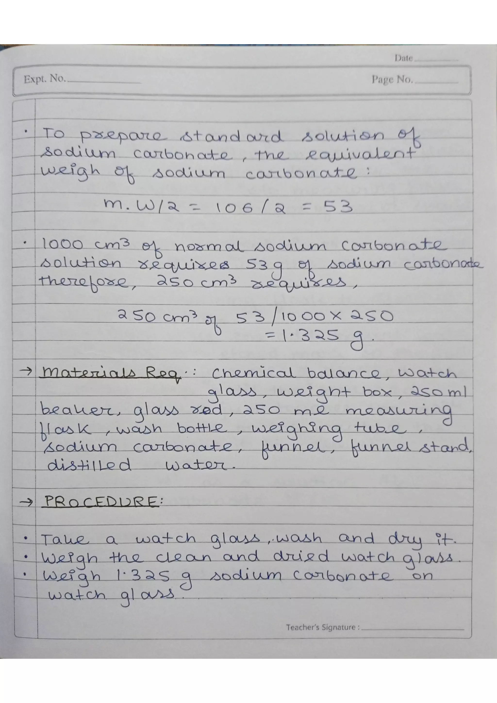 Class 11 Chemistry Practical File 2021-22 with Observationsa | PDF