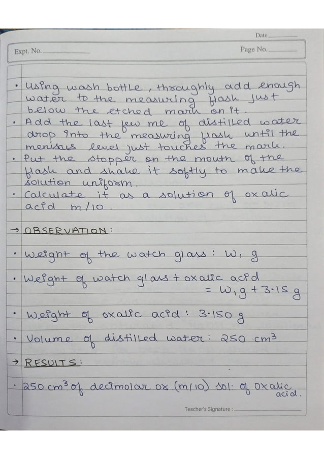 Class 11 Chemistry Practical File 202122 with Observationsa