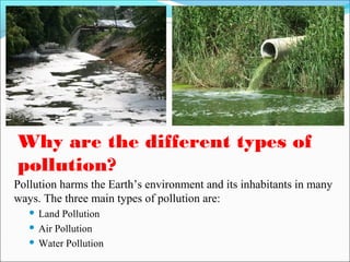 what are the main types of pollution