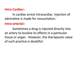 Routes of Drug administration - Pharmacology | PPT