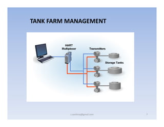 TANK FARM MANAGEMENT

s.santhiraj@gmail.com

7

 