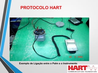 Exemplo de Ligação entre o Palm e o Instrumento
PROTOCOLO HART
 