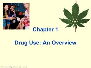 Chapter 1

                             Drug Use: An Overview



© 2011 McGraw-Hill Higher Education. All rights reserved.
 