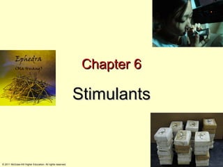 Chapter 6

                                                            Stimulants


© 2011 McGraw-Hill Higher Education. All rights reserved.
 
