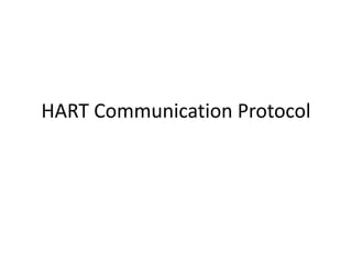 HART Communication Protocol
 