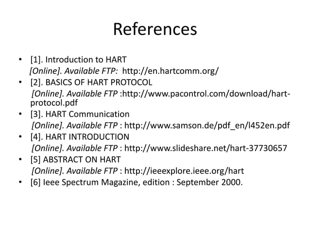 Hart communication protocol | PPTX | Computer Networking | Computing
