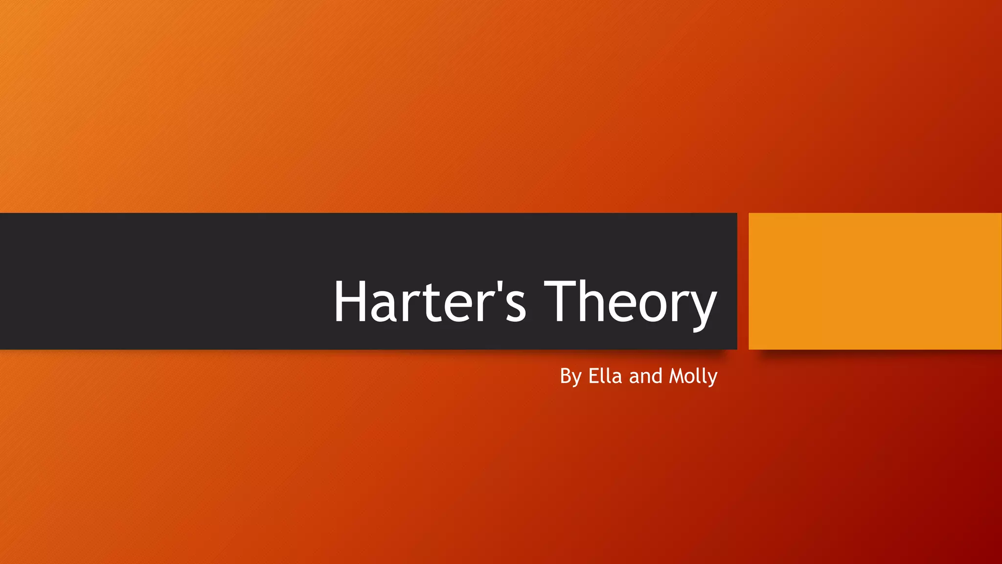 Harters theory PPTX
