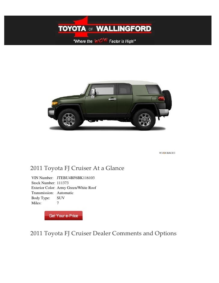 Hartford Toyota Fj Cruiser For Sale