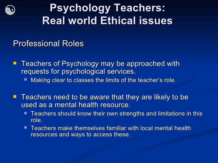 psychology teacher