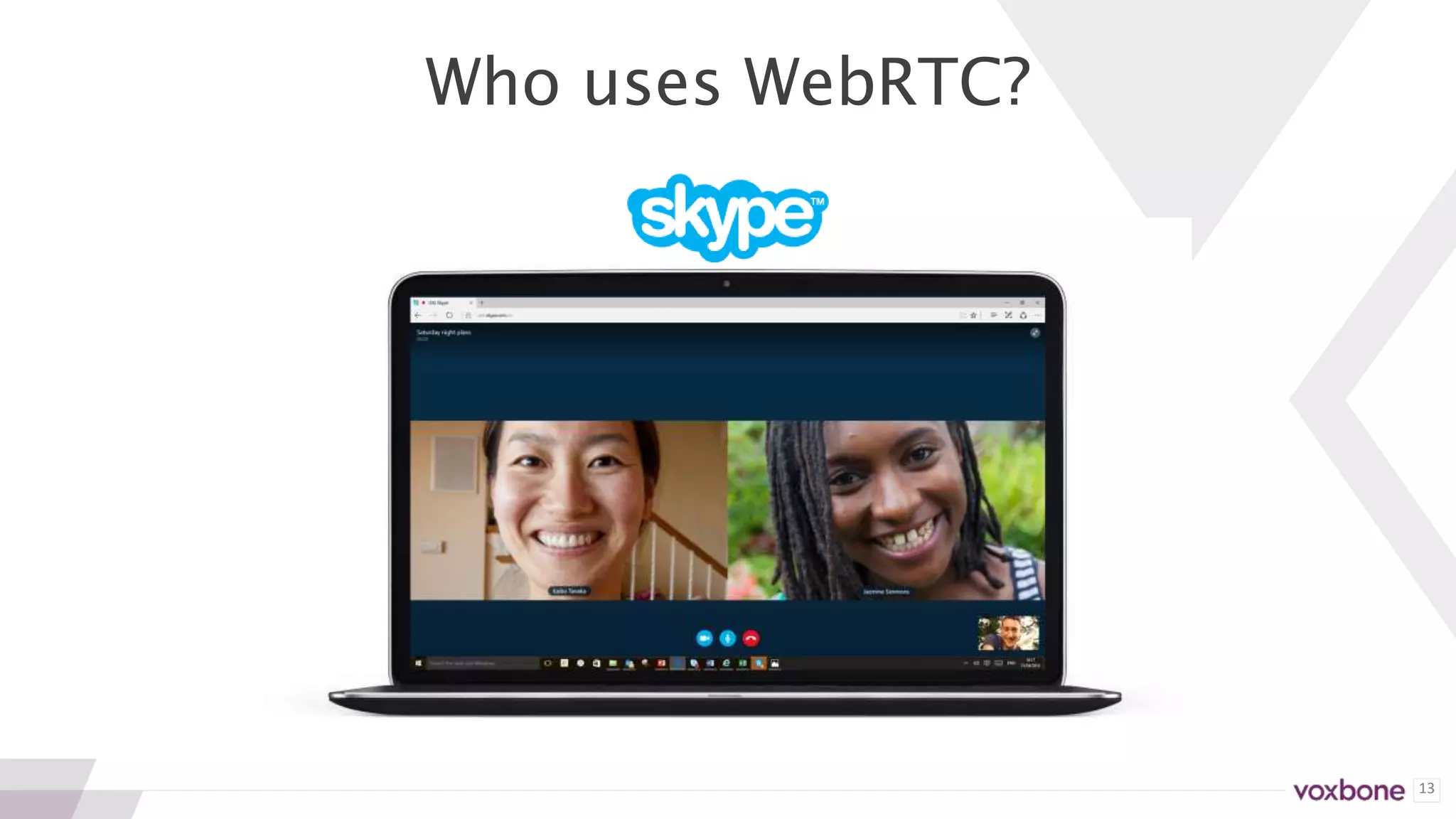 13
Who uses WebRTC?
 