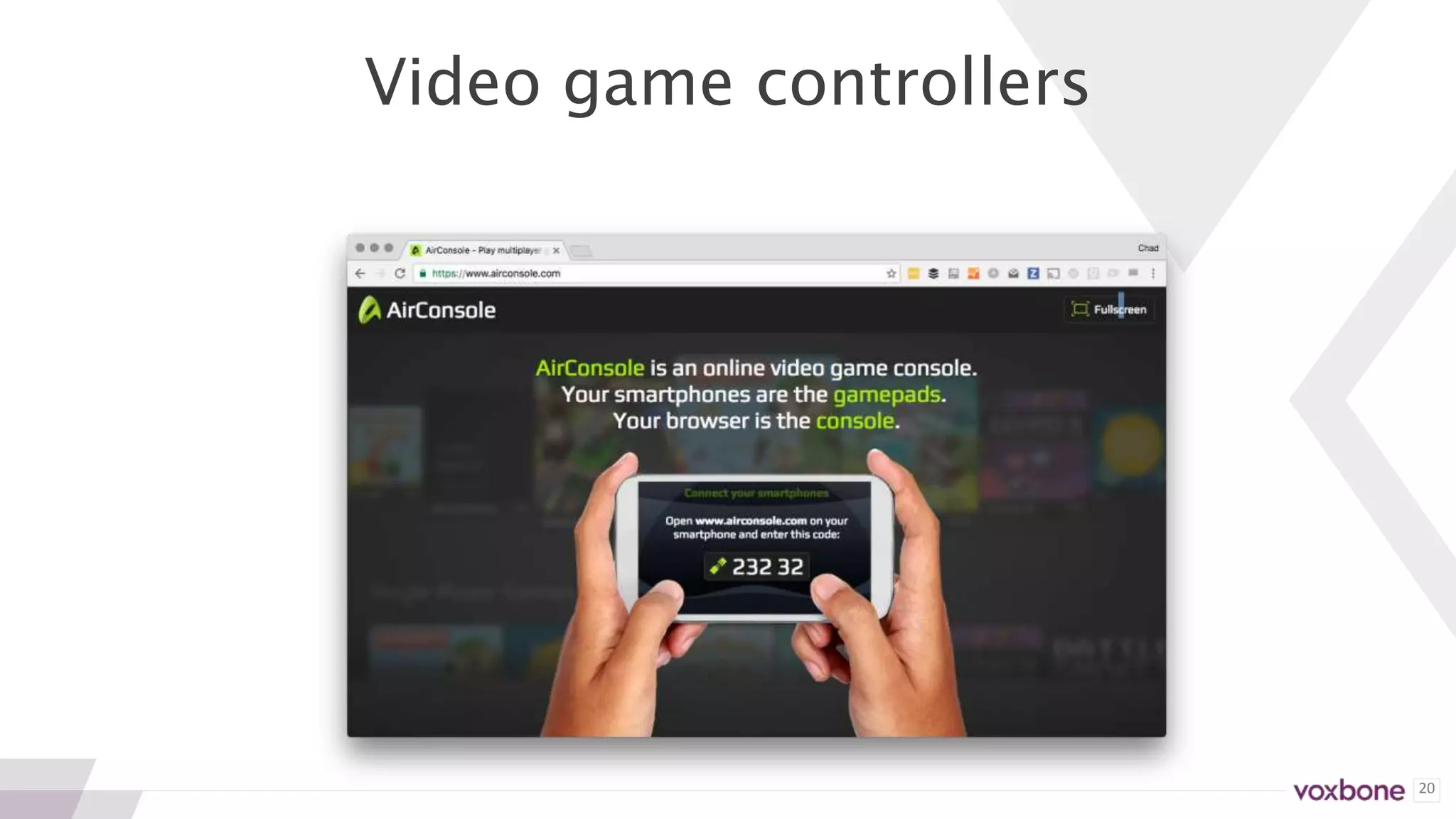 20
Video game controllers
 